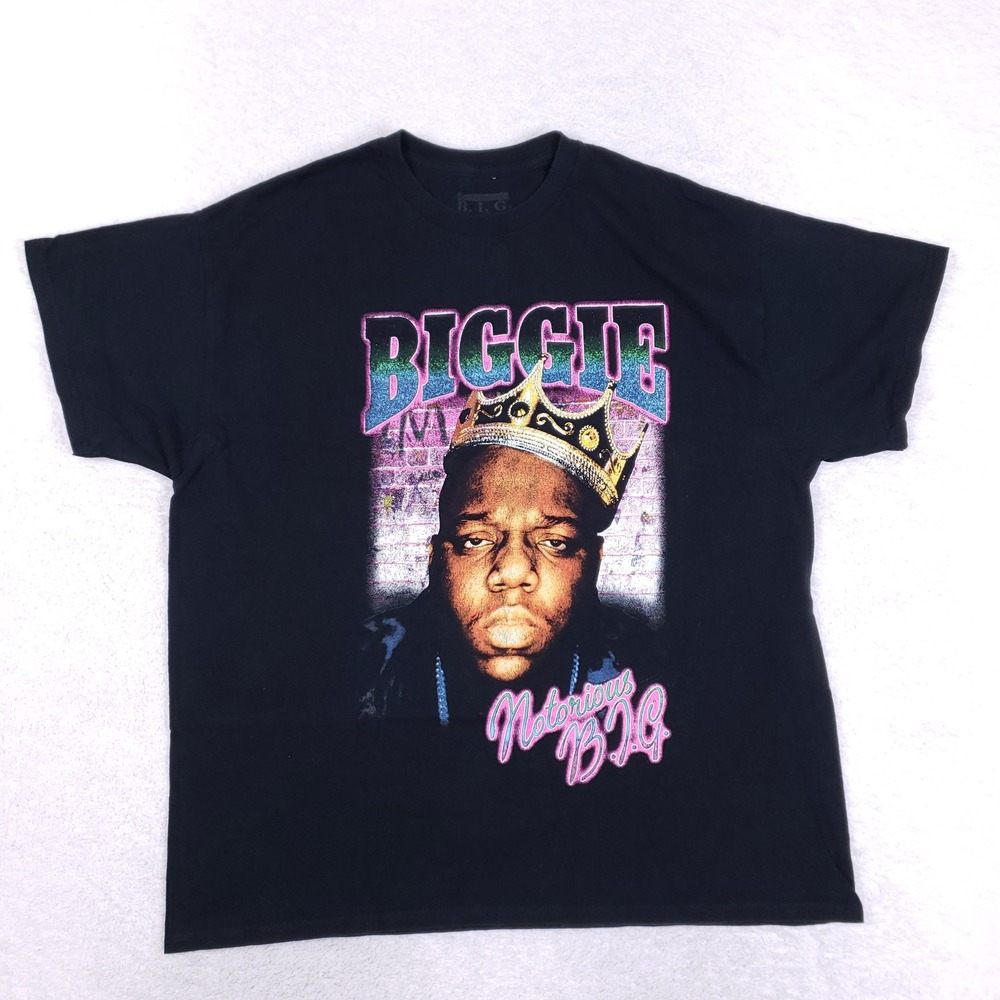 The Notorious BIG Graphic Shirt Mens XL Black Rap Tee Biggie Smalls Streetwear